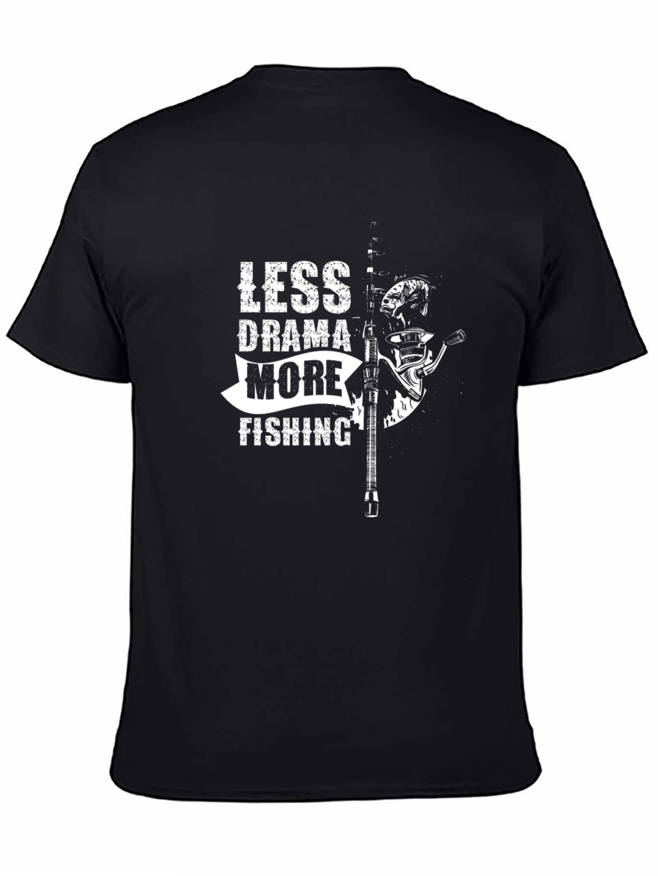 Less Drama More Fishing Graphic Tee