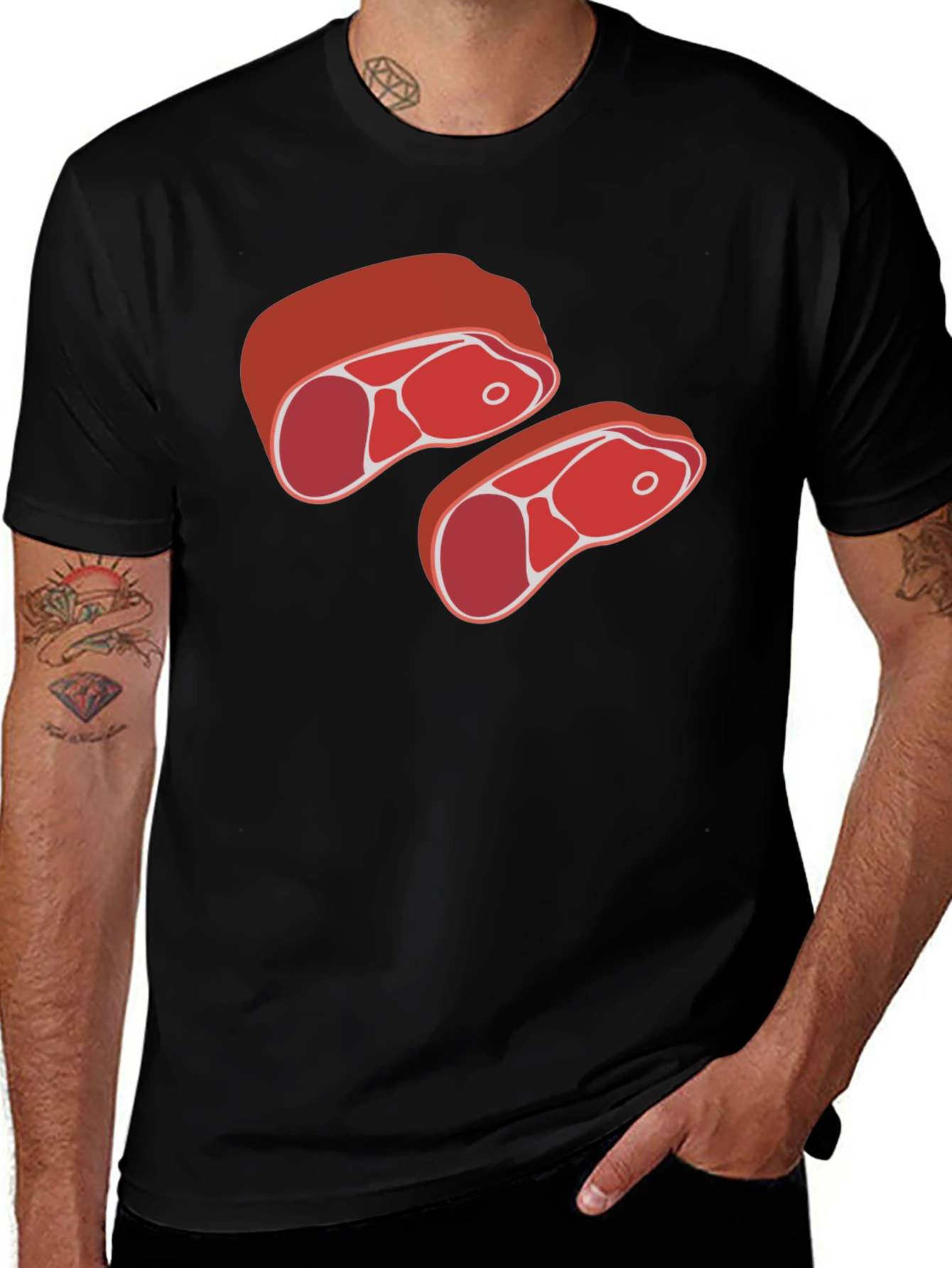 Steak Graphic Tee - Funny Foodie T-Shirt