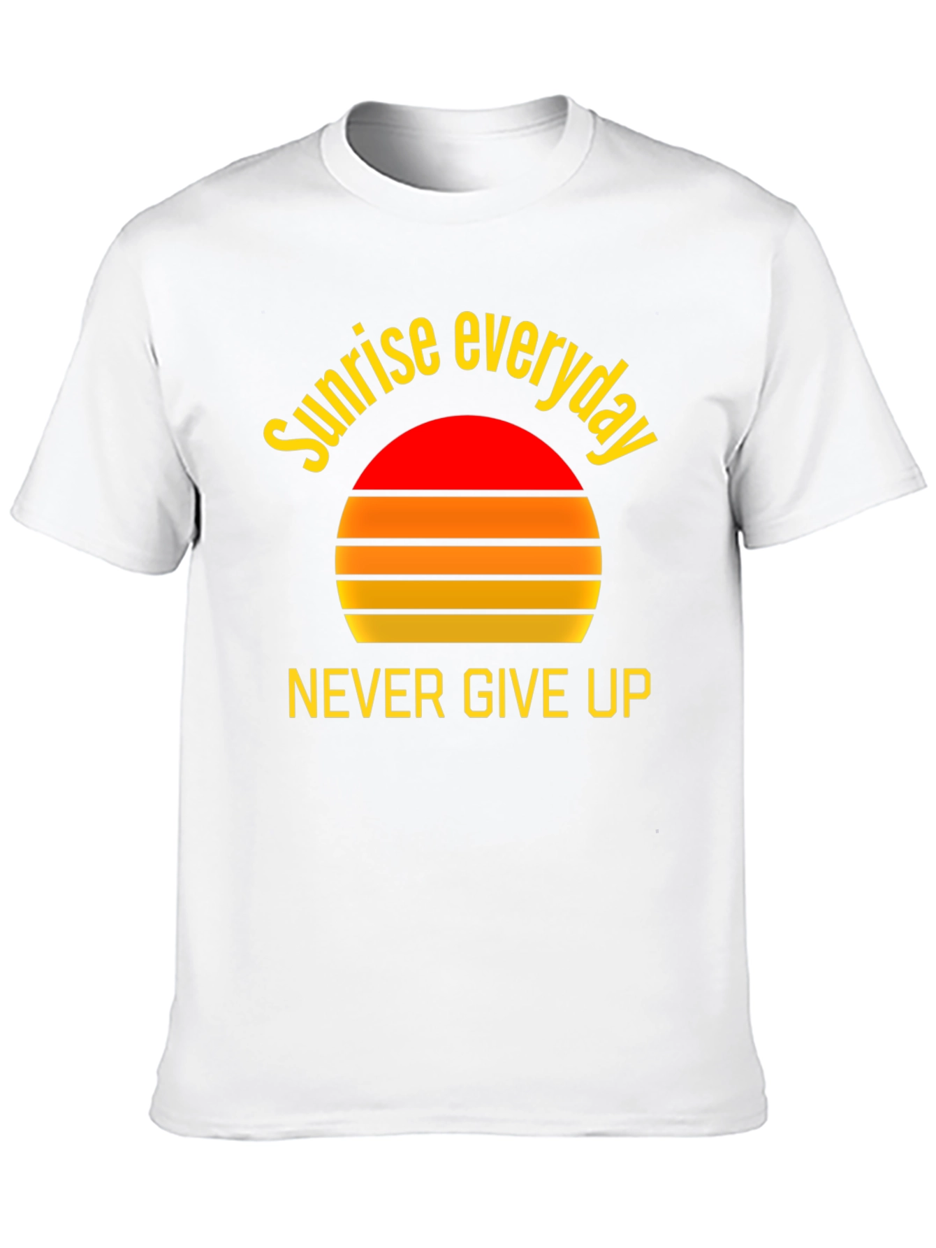 Sunrise Everyday Graphic Tee - Never Give Up