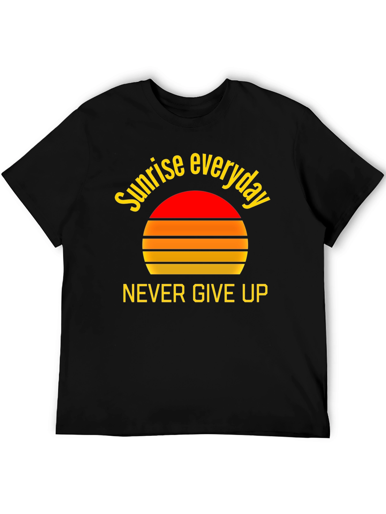 Sunrise Everyday Graphic Tee - Never Give Up