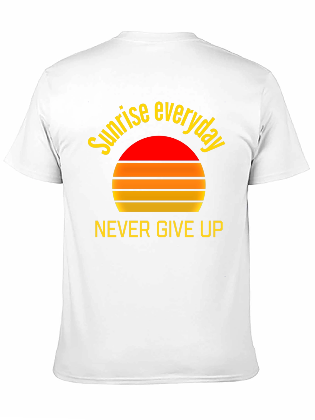 Sunrise Everyday Graphic Tee - Never Give Up