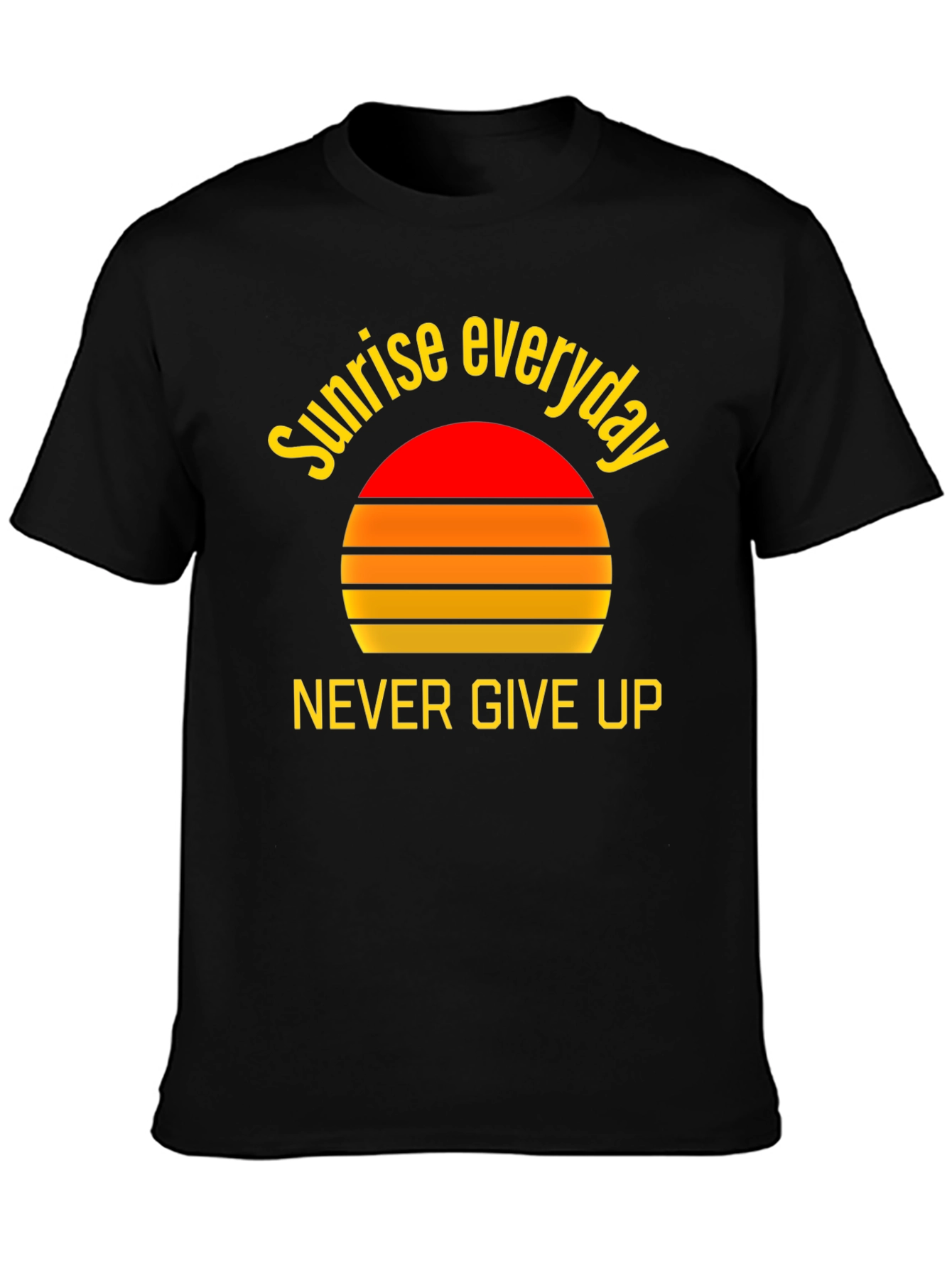Sunrise Everyday Graphic Tee - Never Give Up