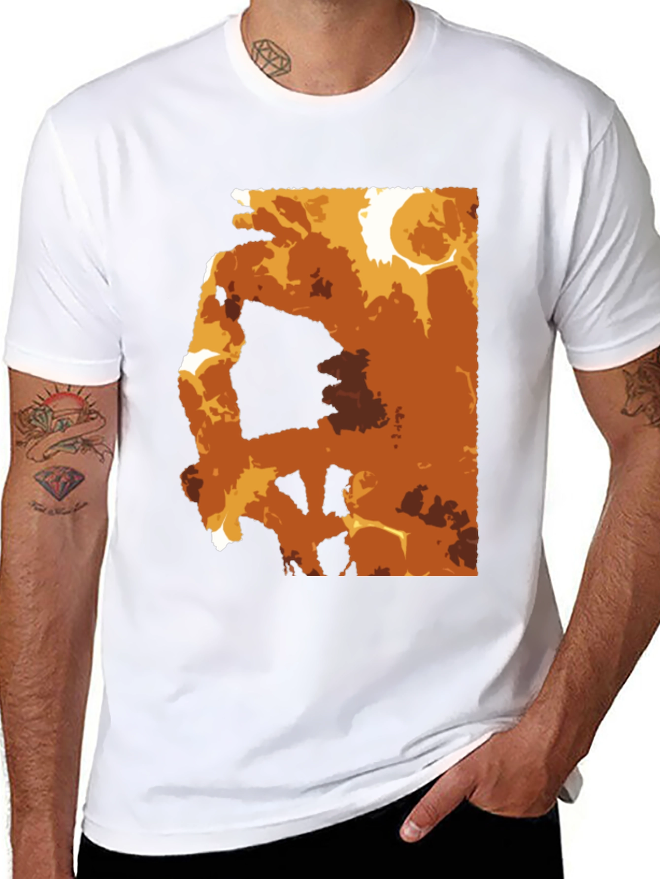 Abstract Graphic Tee - Stylish Casual Comfort