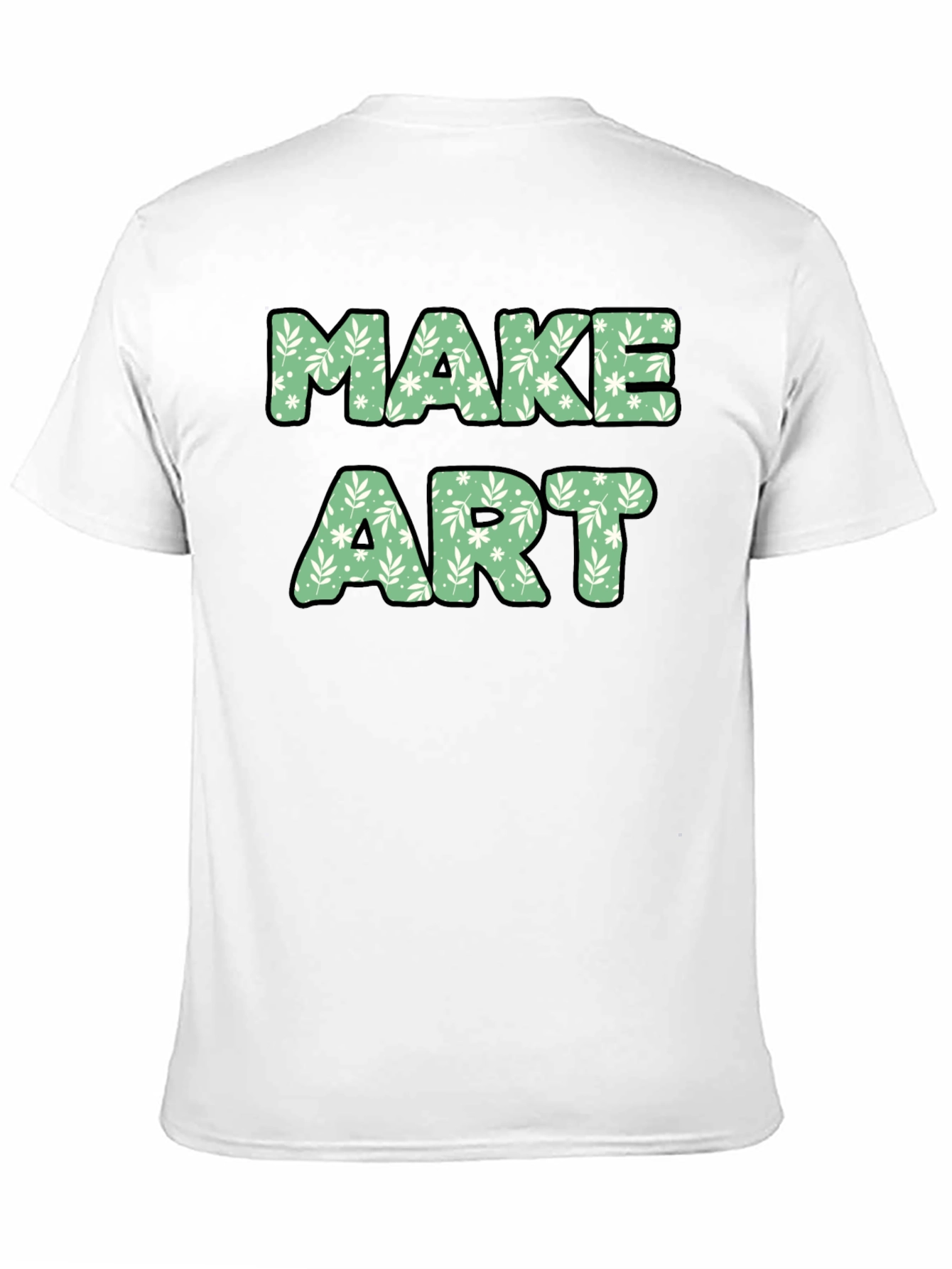 Make Art Floral Tee - Creative Expression T-Shirt