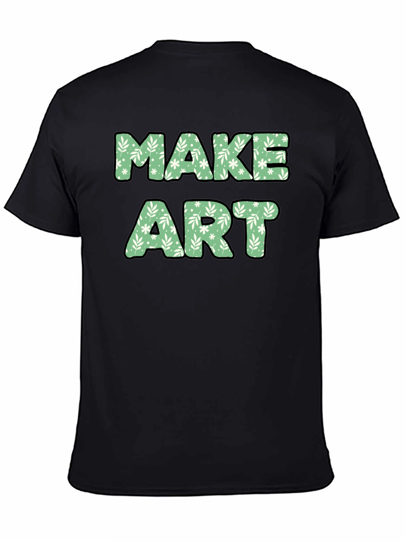 Make Art Floral Tee - Creative Expression T-Shirt