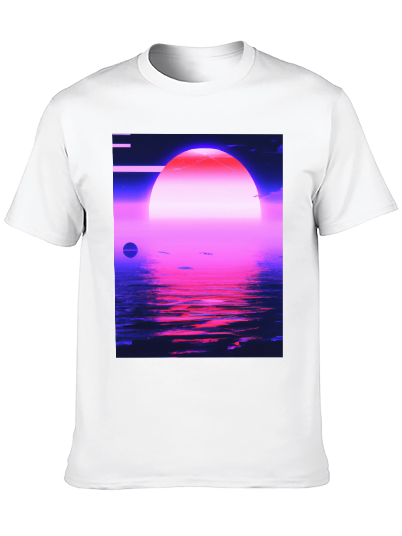 Synthwave Sunset T-Shirt - Retro 80s Aesthetic