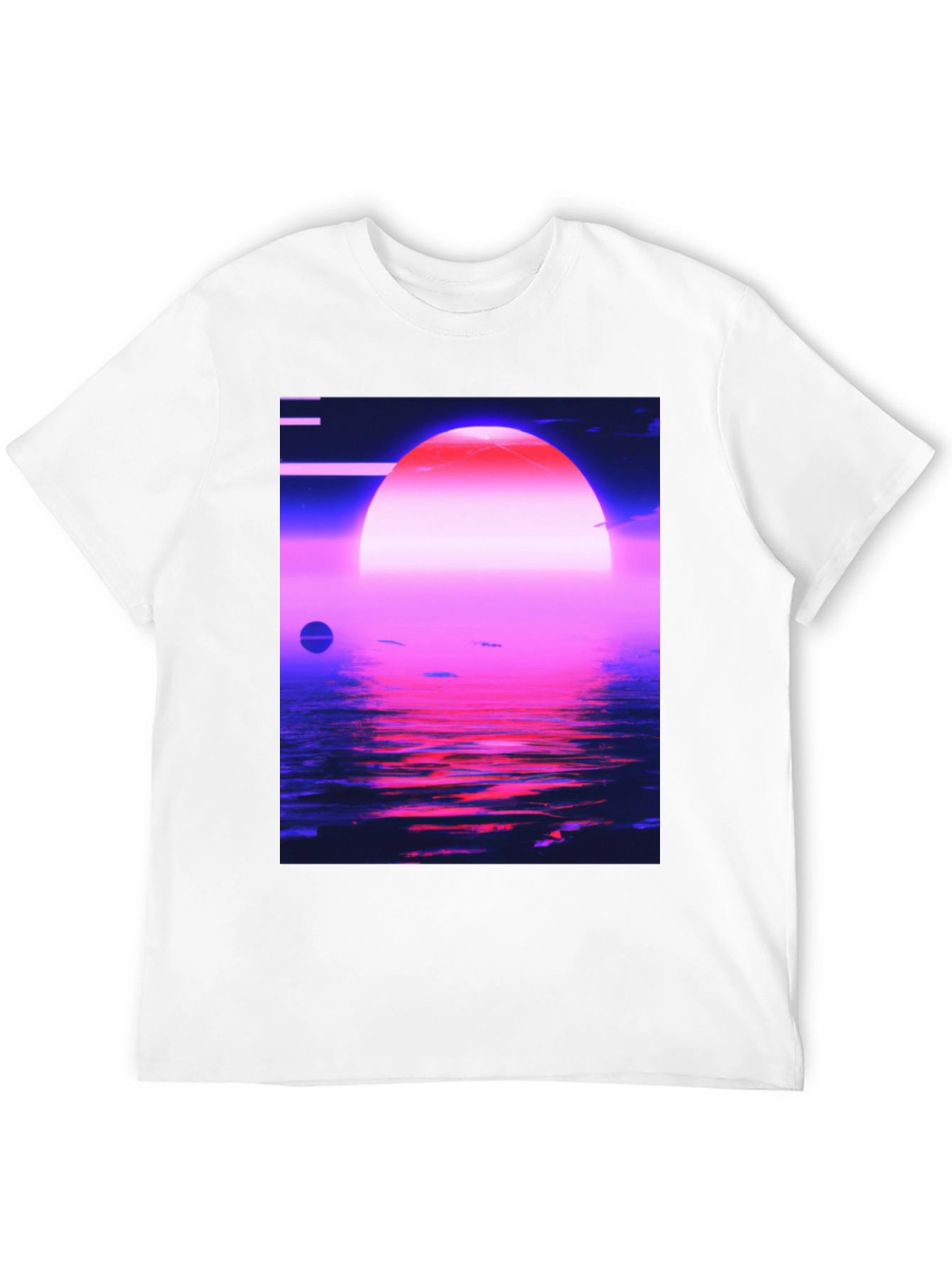 Synthwave Sunset T-Shirt - Retro 80s Aesthetic