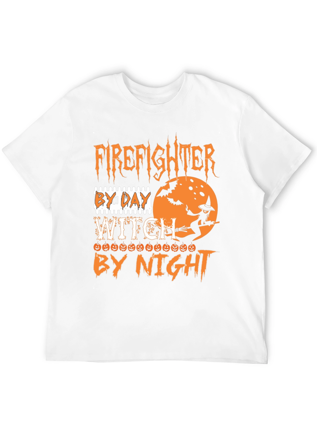Firefighter Witch Halloween T-Shirt