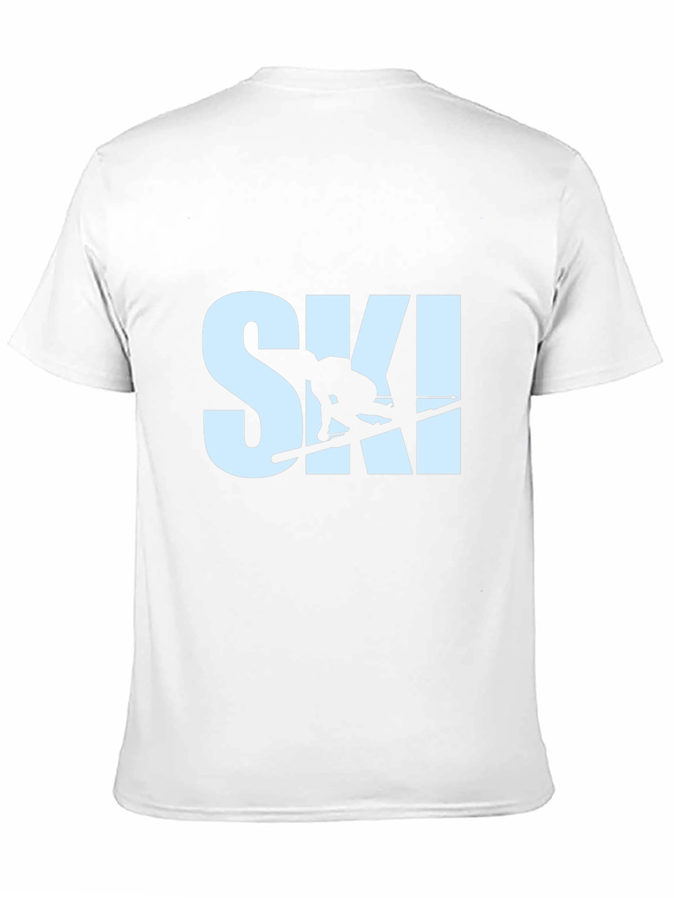 Mens Ski T-Shirt - Black Graphic Tee