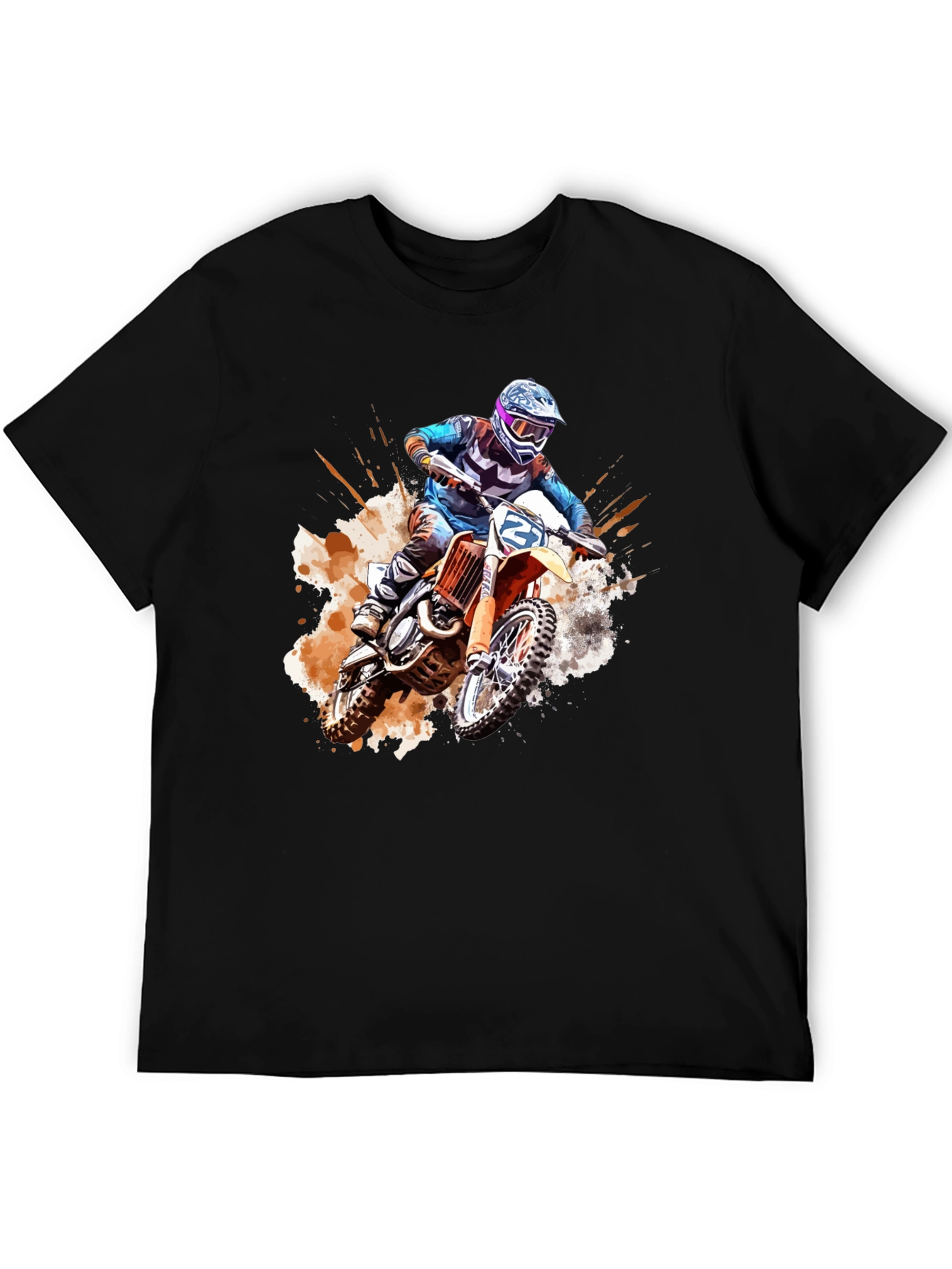 Motocross Rider Graphic Tee - Bold & Edgy Design