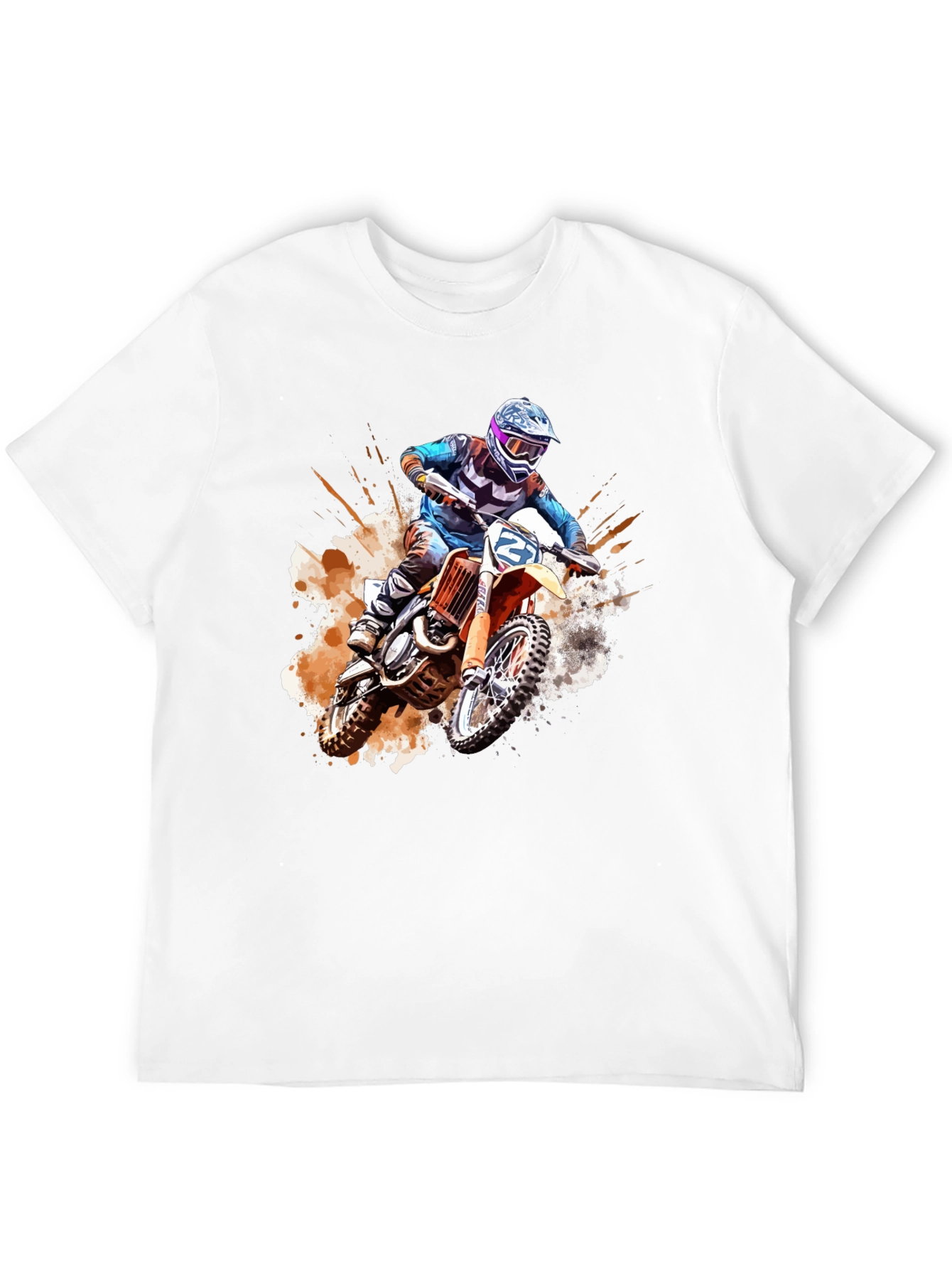 Motocross Rider Graphic Tee - Bold & Edgy Design