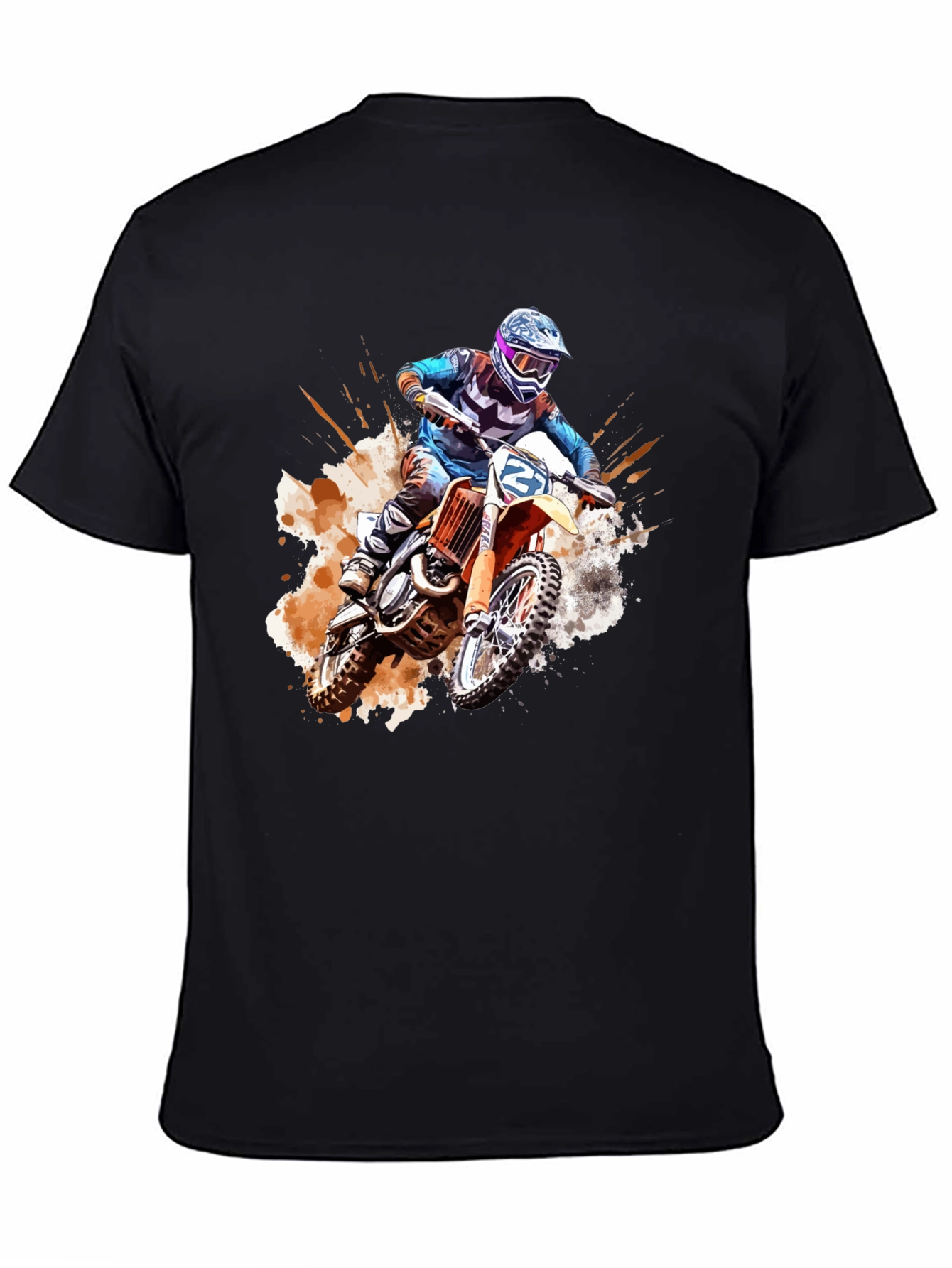 Motocross Rider Graphic Tee - Bold & Edgy Design
