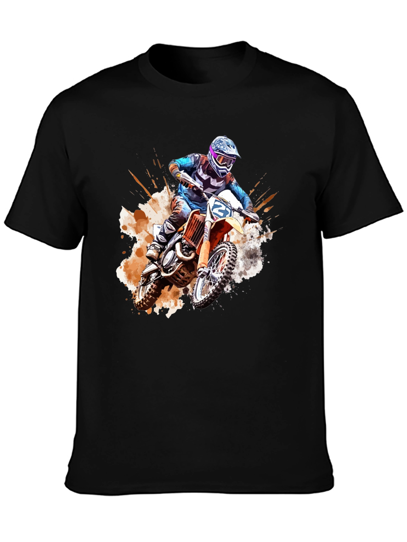 Motocross Rider Graphic Tee - Bold & Edgy Design