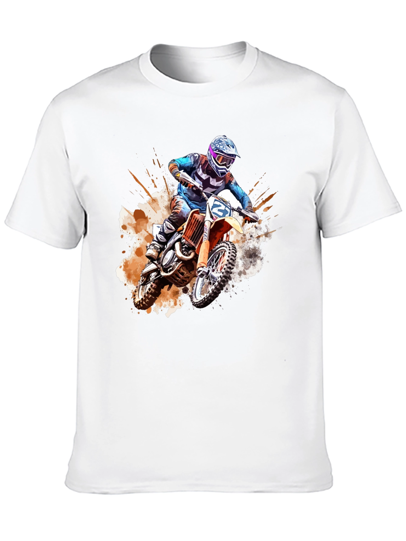 Motocross Rider Graphic Tee - Bold & Edgy Design