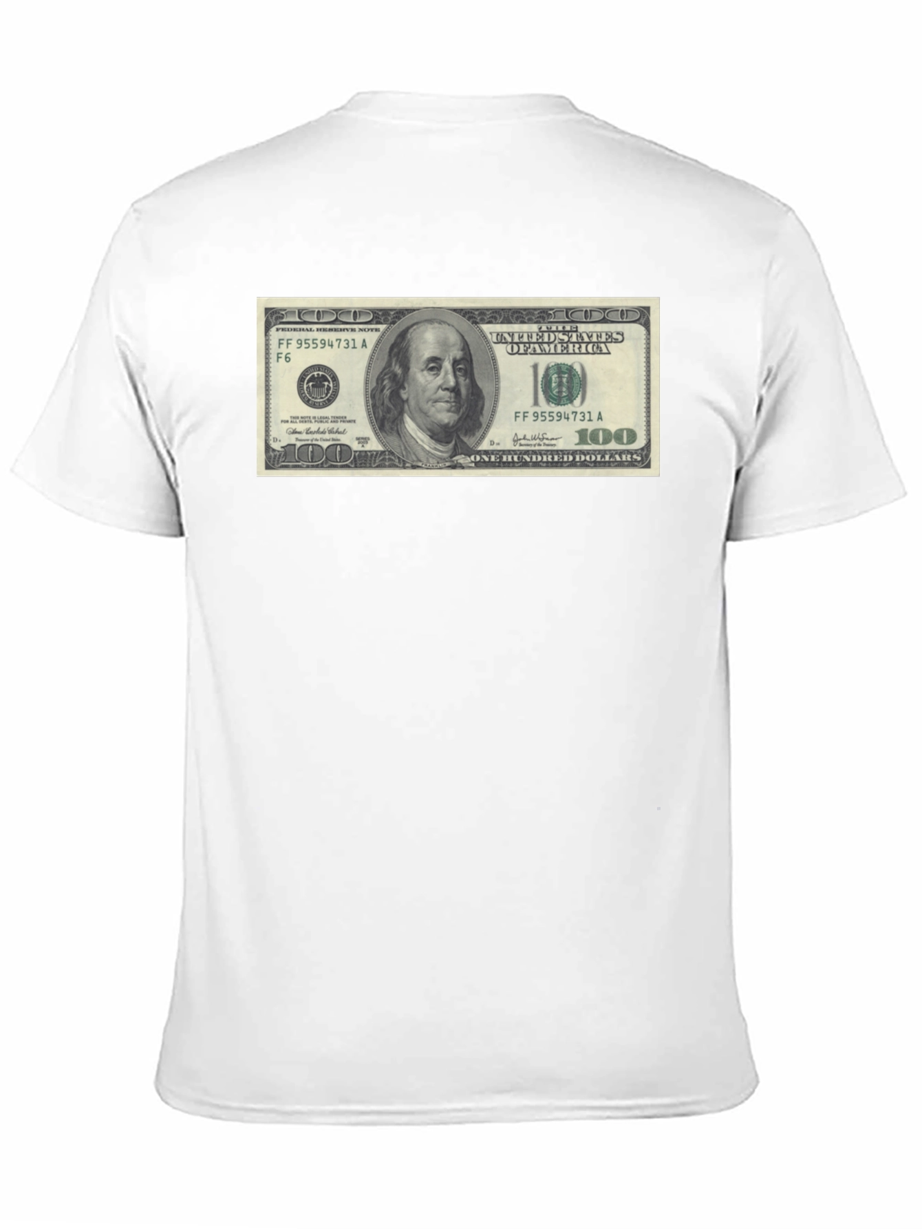 Money Graphic Black T-Shirt