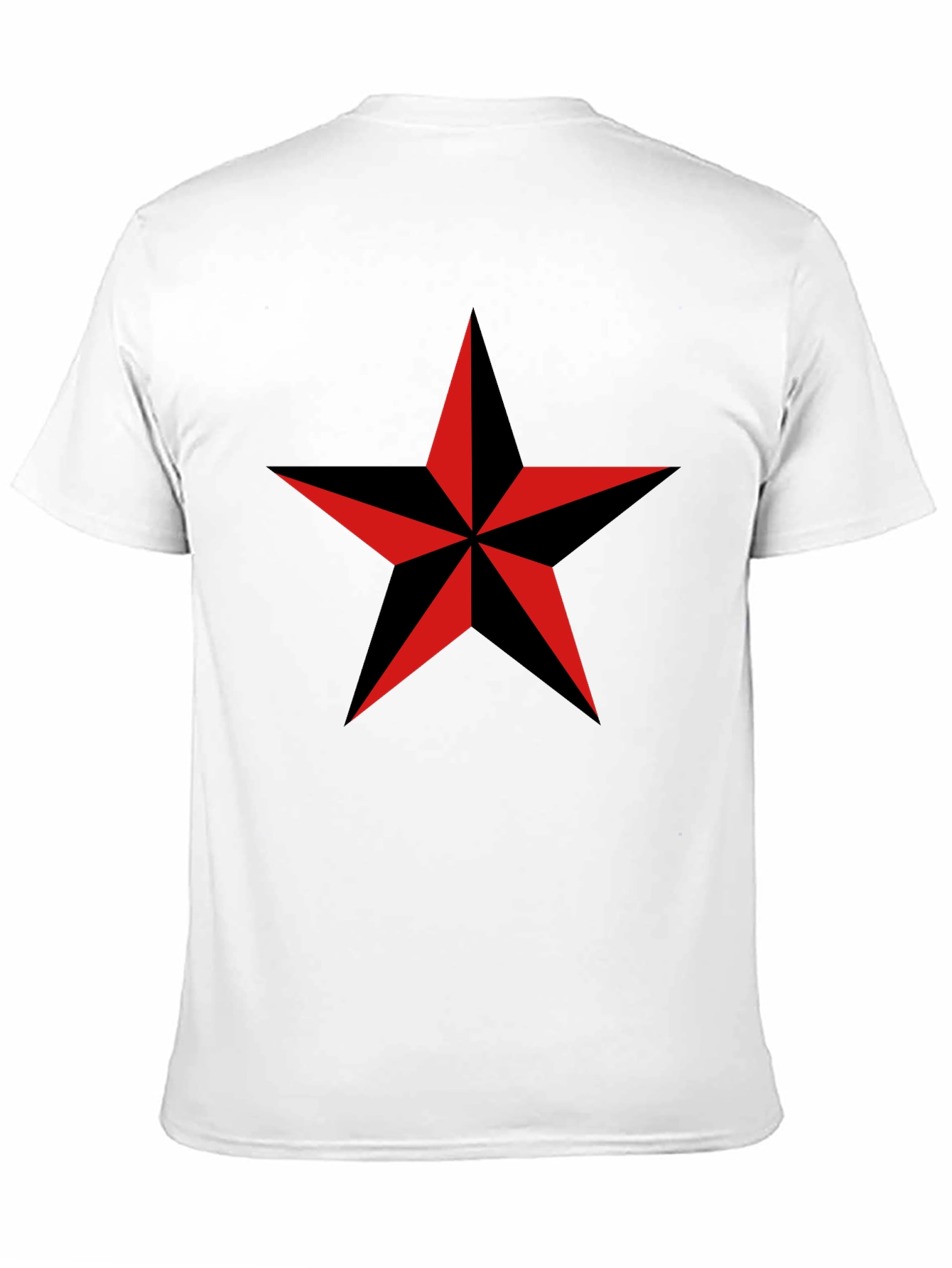 Nautical Star Graphic T-Shirt - Classic Crew Neck