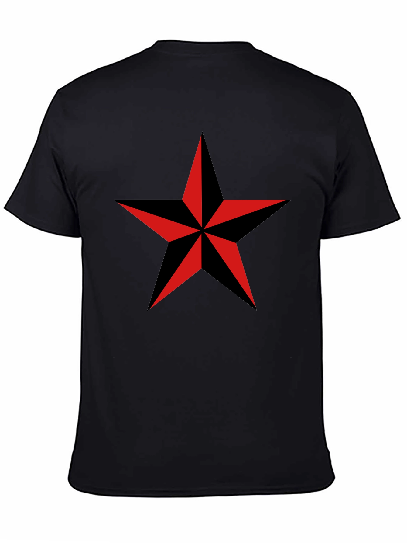 Nautical Star Graphic T-Shirt - Classic Crew Neck