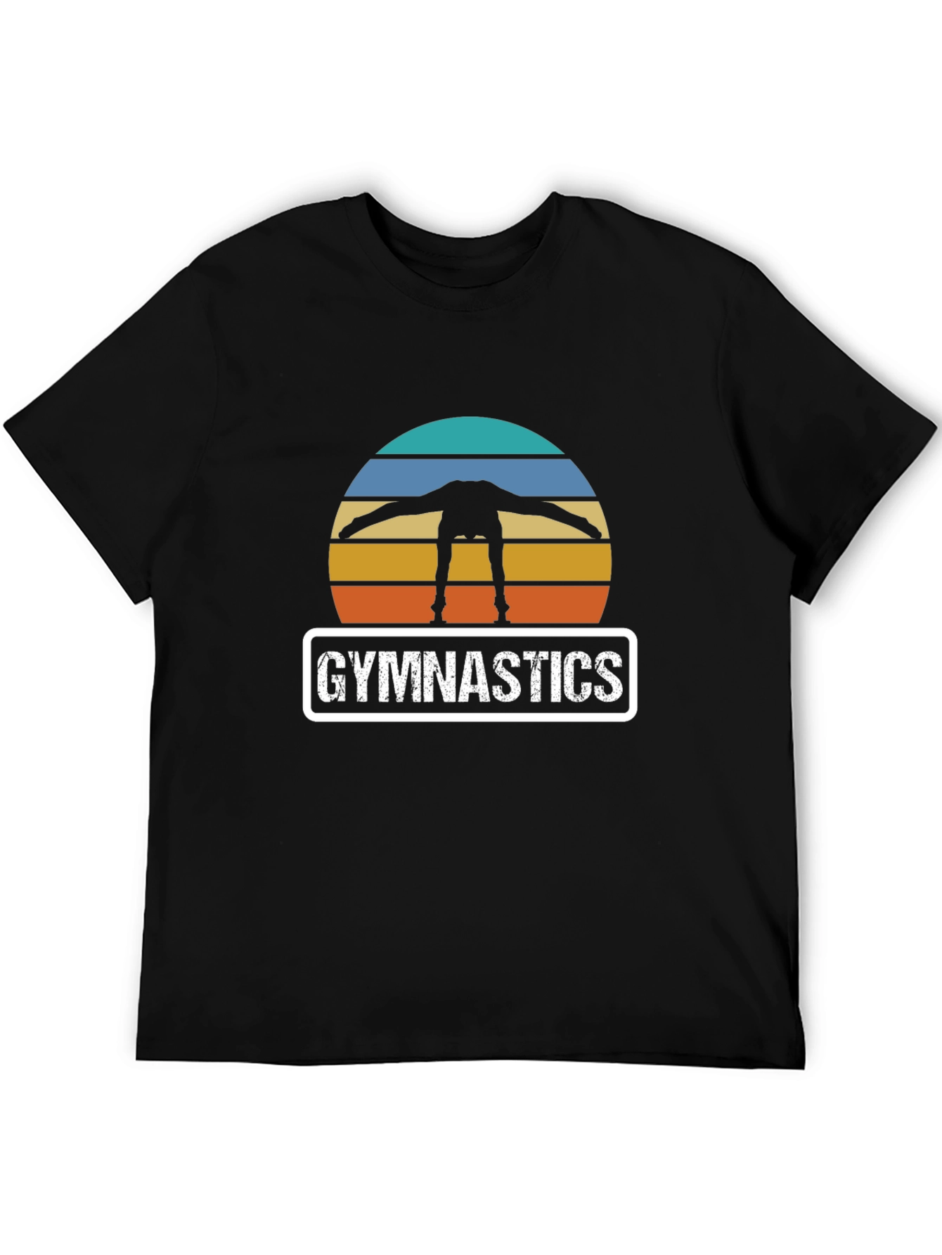 Gymnastics Retro Sunset Graphic T-Shirt