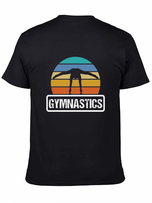 Gymnastics Retro Sunset Graphic T-Shirt