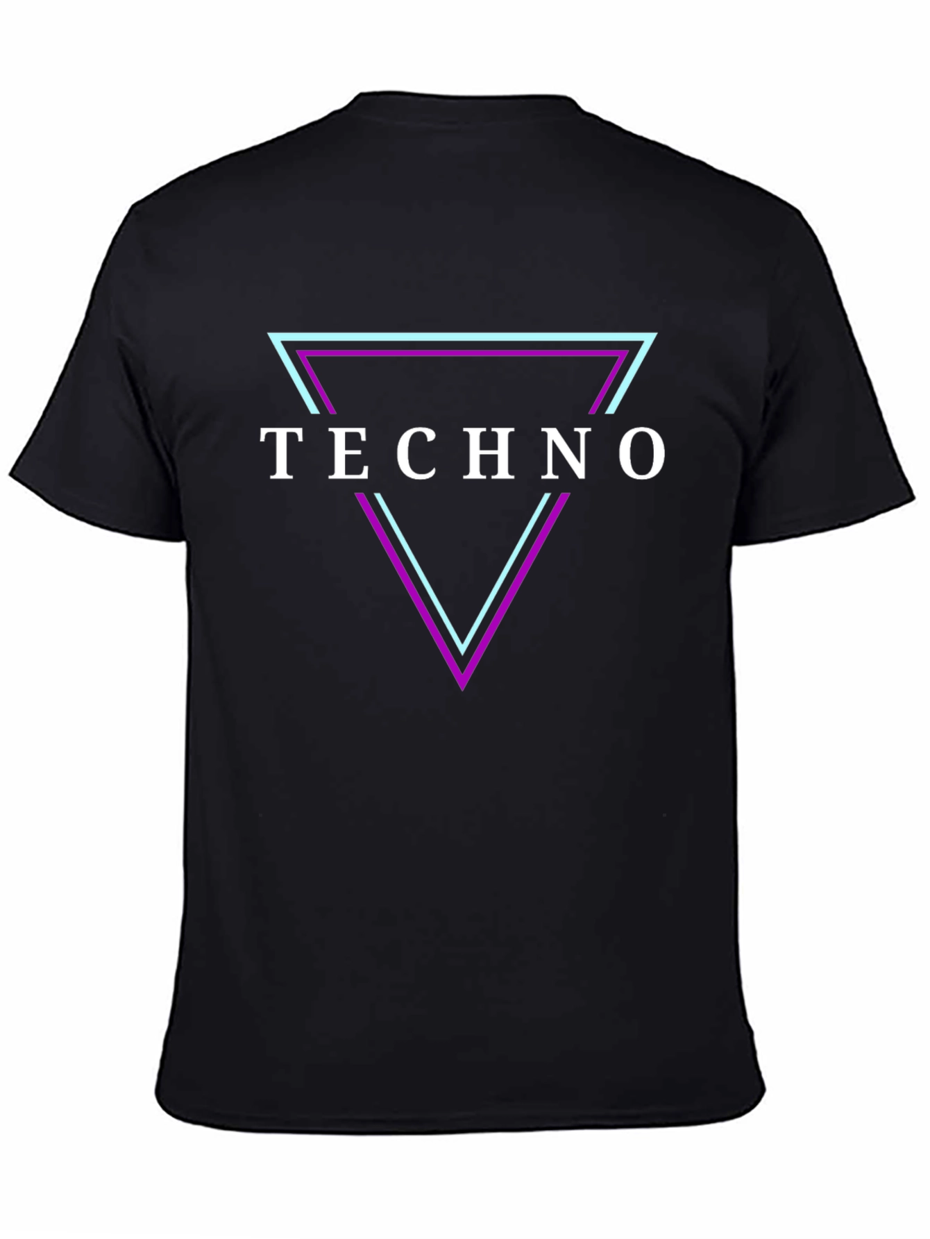 Techno Triangle Graphic T-Shirt - Club Rave Wear