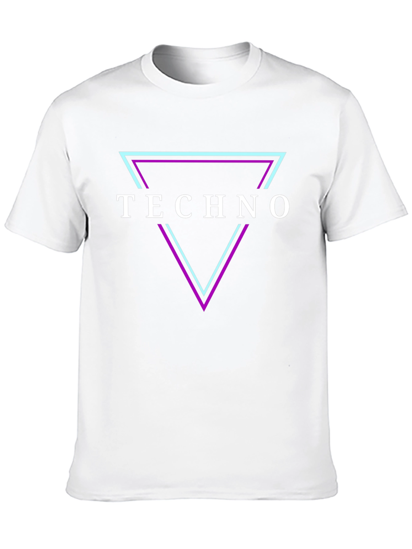 Techno Triangle Graphic T-Shirt - Club Rave Wear