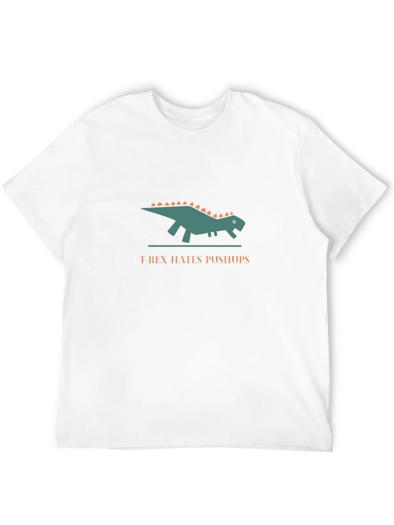 T-Rex Hates Pushups Graphic Black T-Shirt