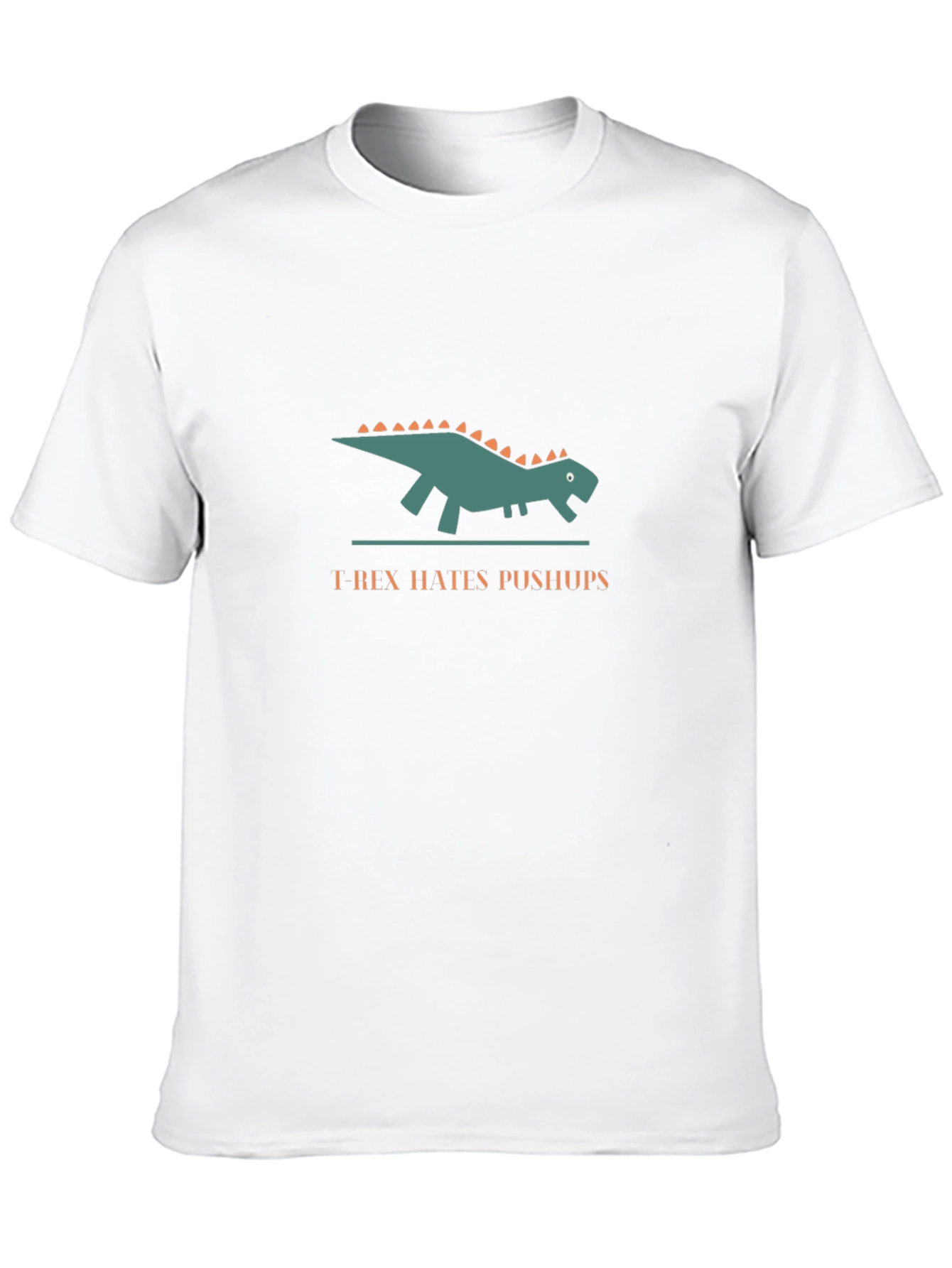 T-Rex Hates Pushups Graphic Black T-Shirt