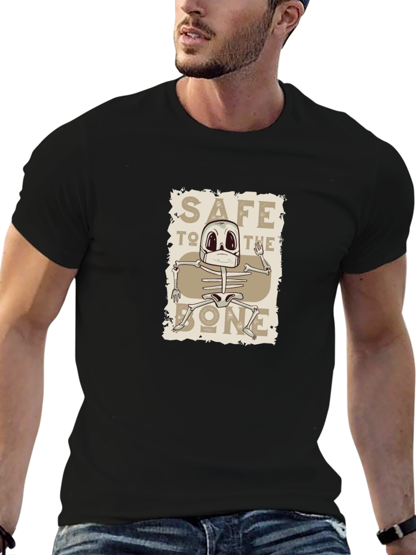 Safe To The Bone Skeleton T-Shirt