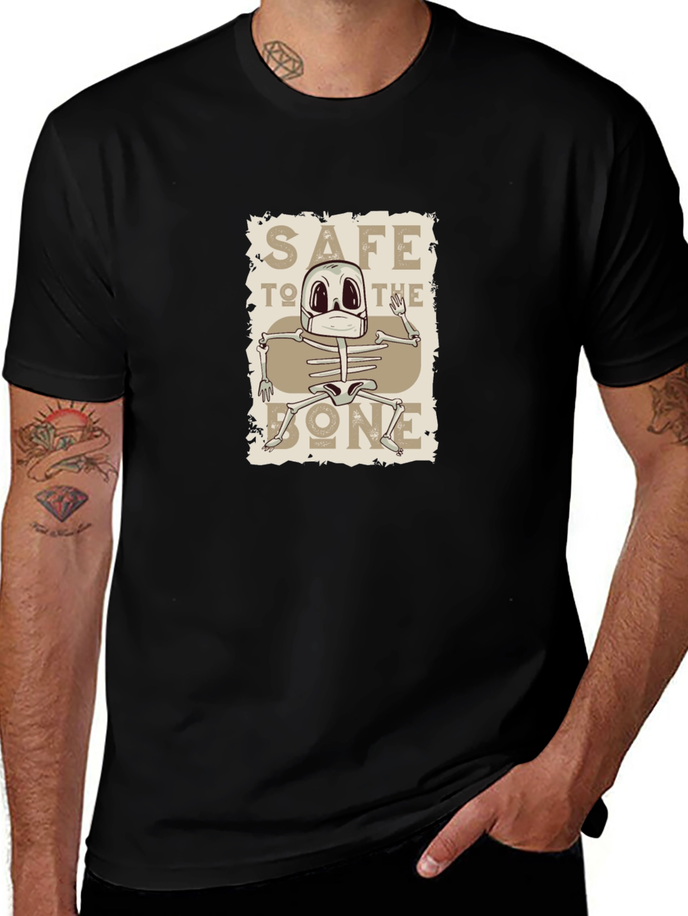 Safe To The Bone Skeleton T-Shirt