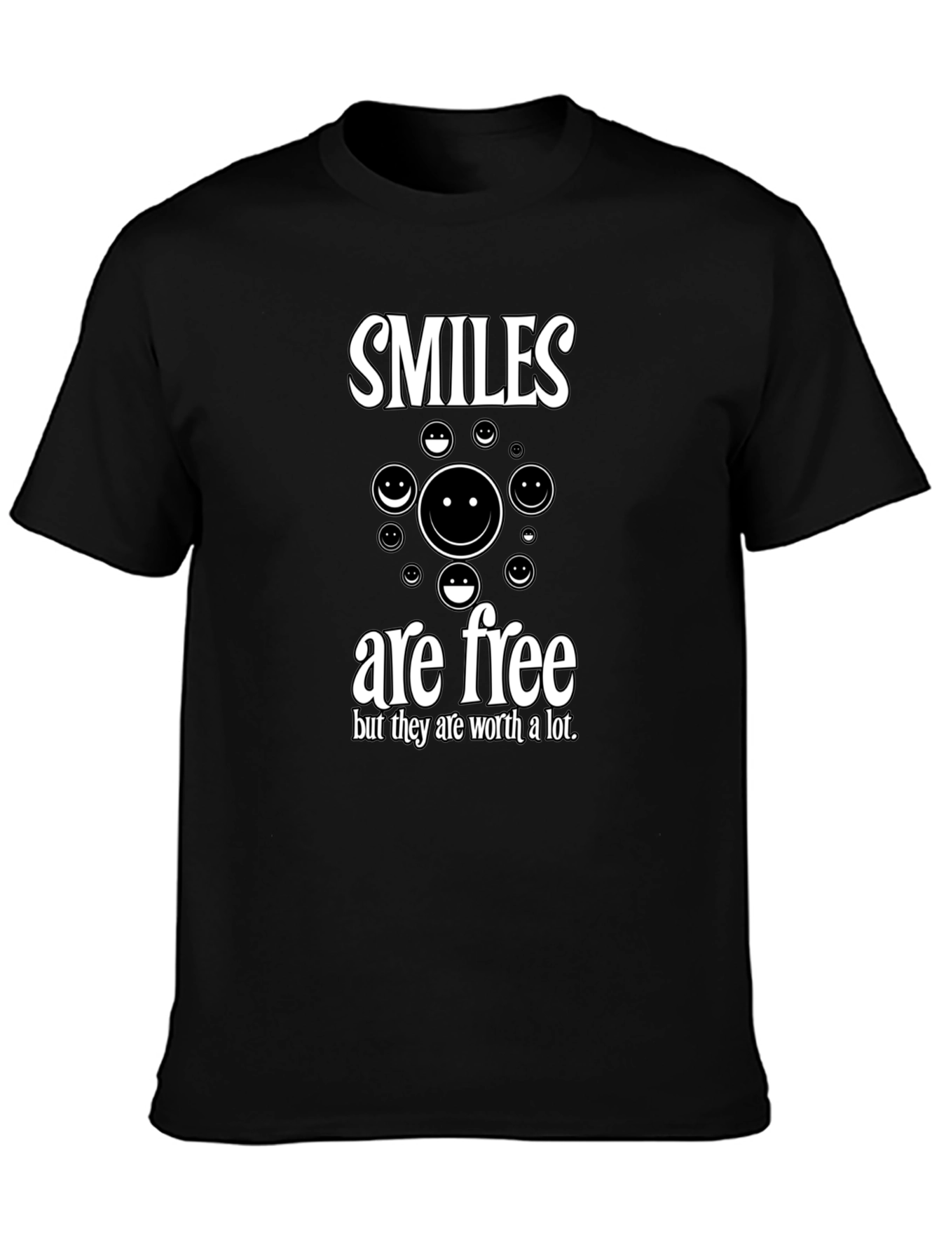 Smiles Are Free Graphic Print Tee