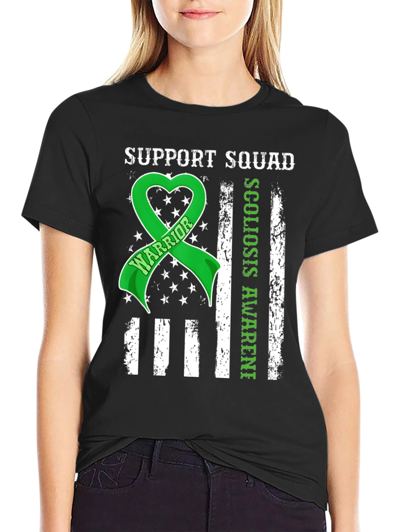 Support Squad Scoliosis Awareness T-Shirt