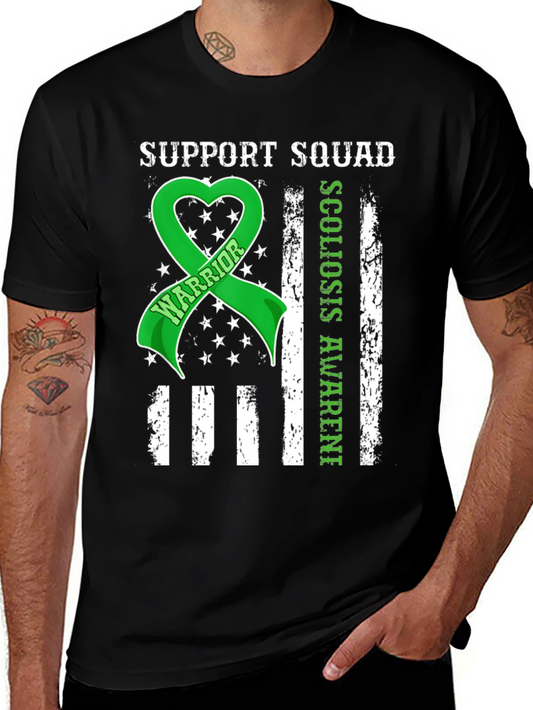 Support Squad Scoliosis Awareness T-Shirt
