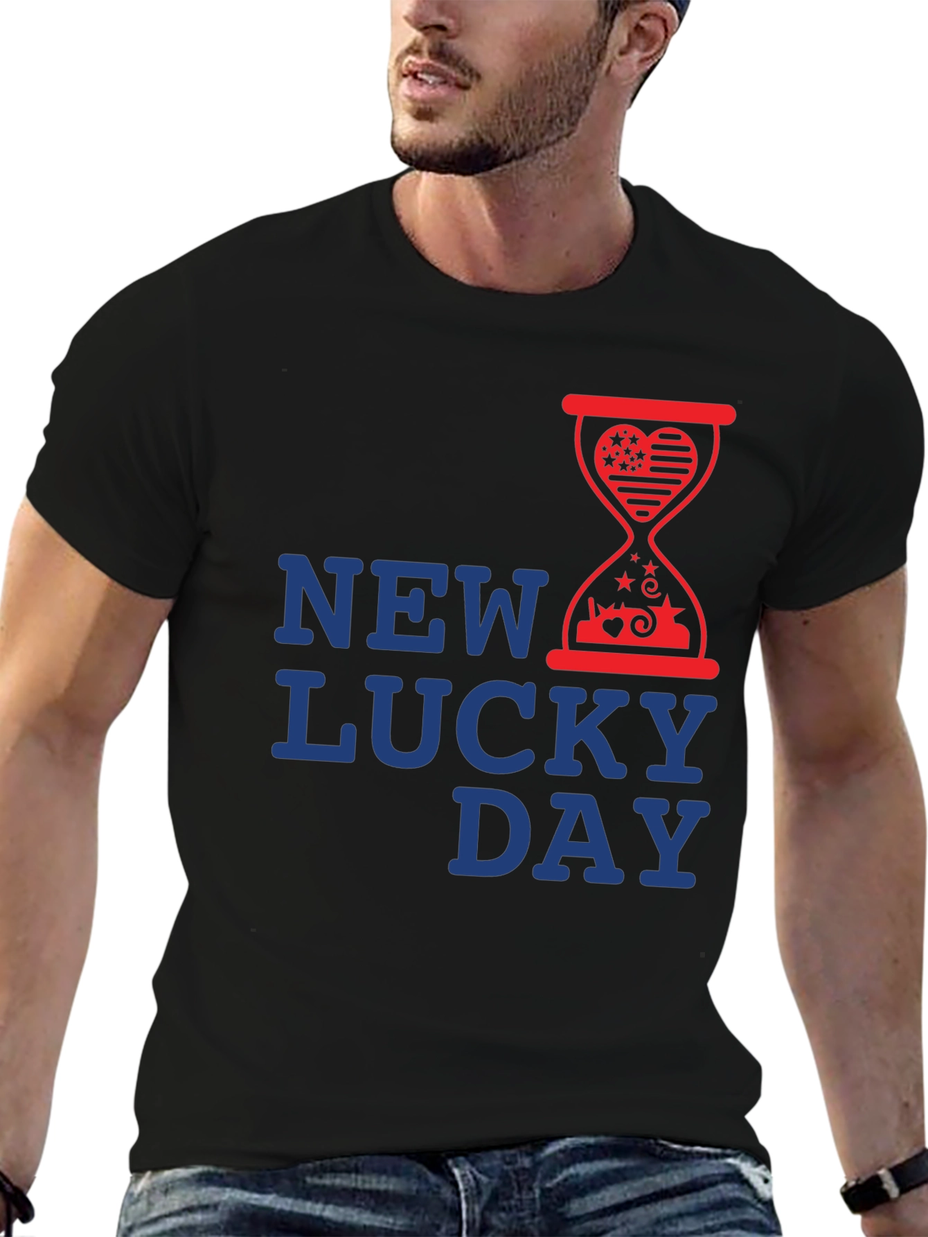 New Lucky Day Graphic T-Shirt - Stylish Design