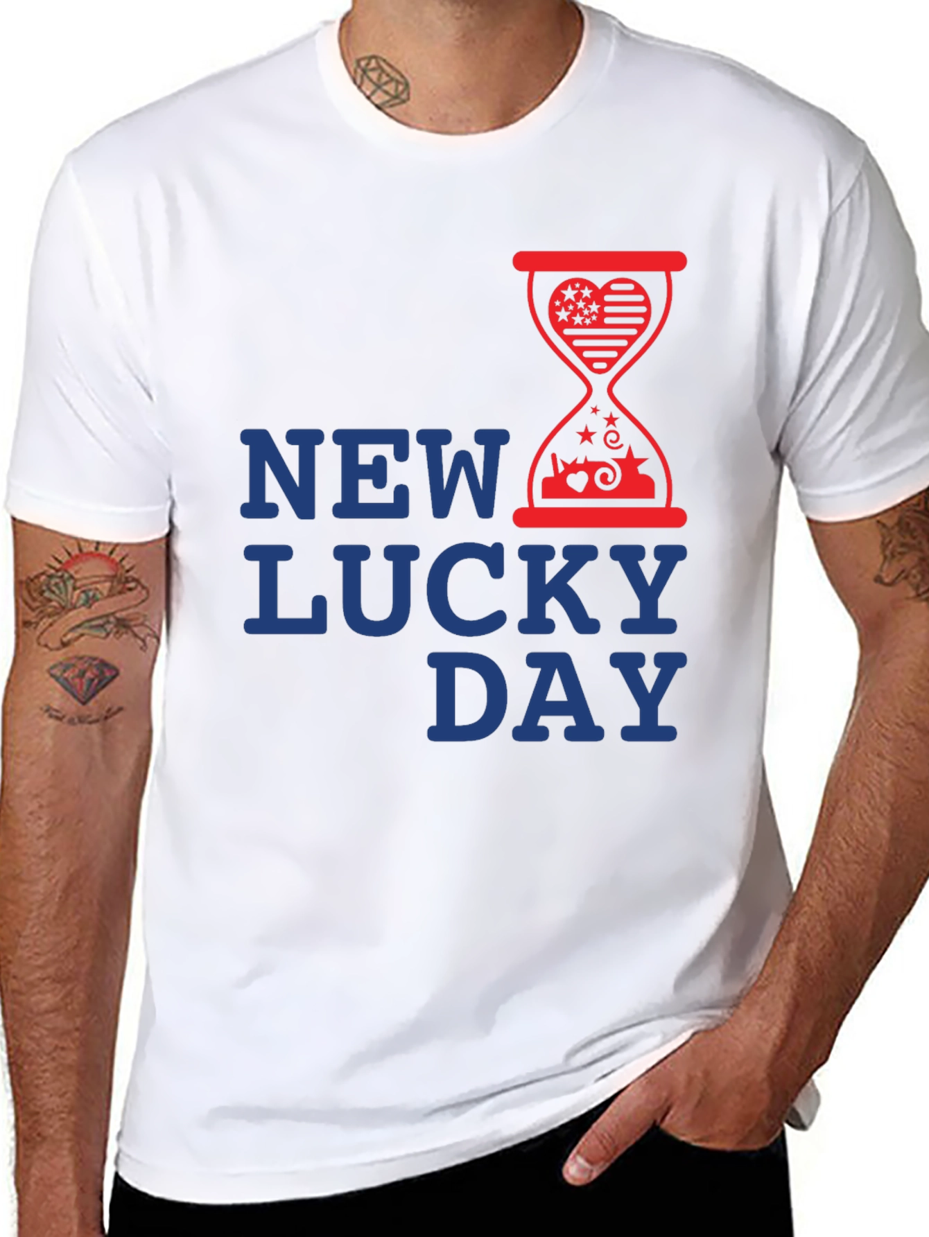 New Lucky Day Graphic T-Shirt - Stylish Design