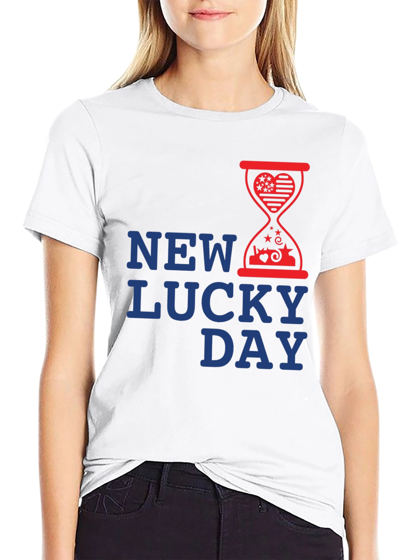 New Lucky Day Graphic T-Shirt - Stylish Design