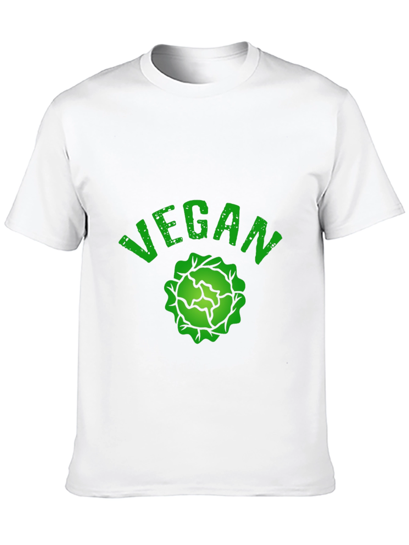 Vegan Cabbage Graphic T-Shirt - Black