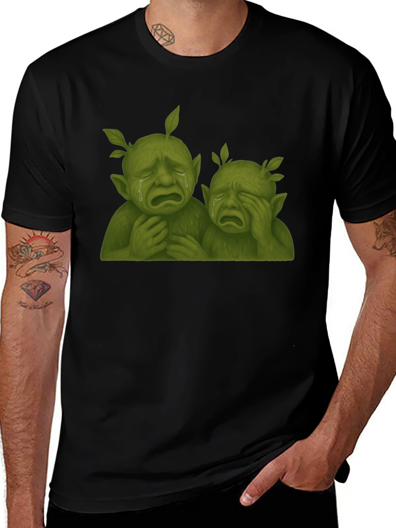 Sad Tree People Graphic T-Shirt