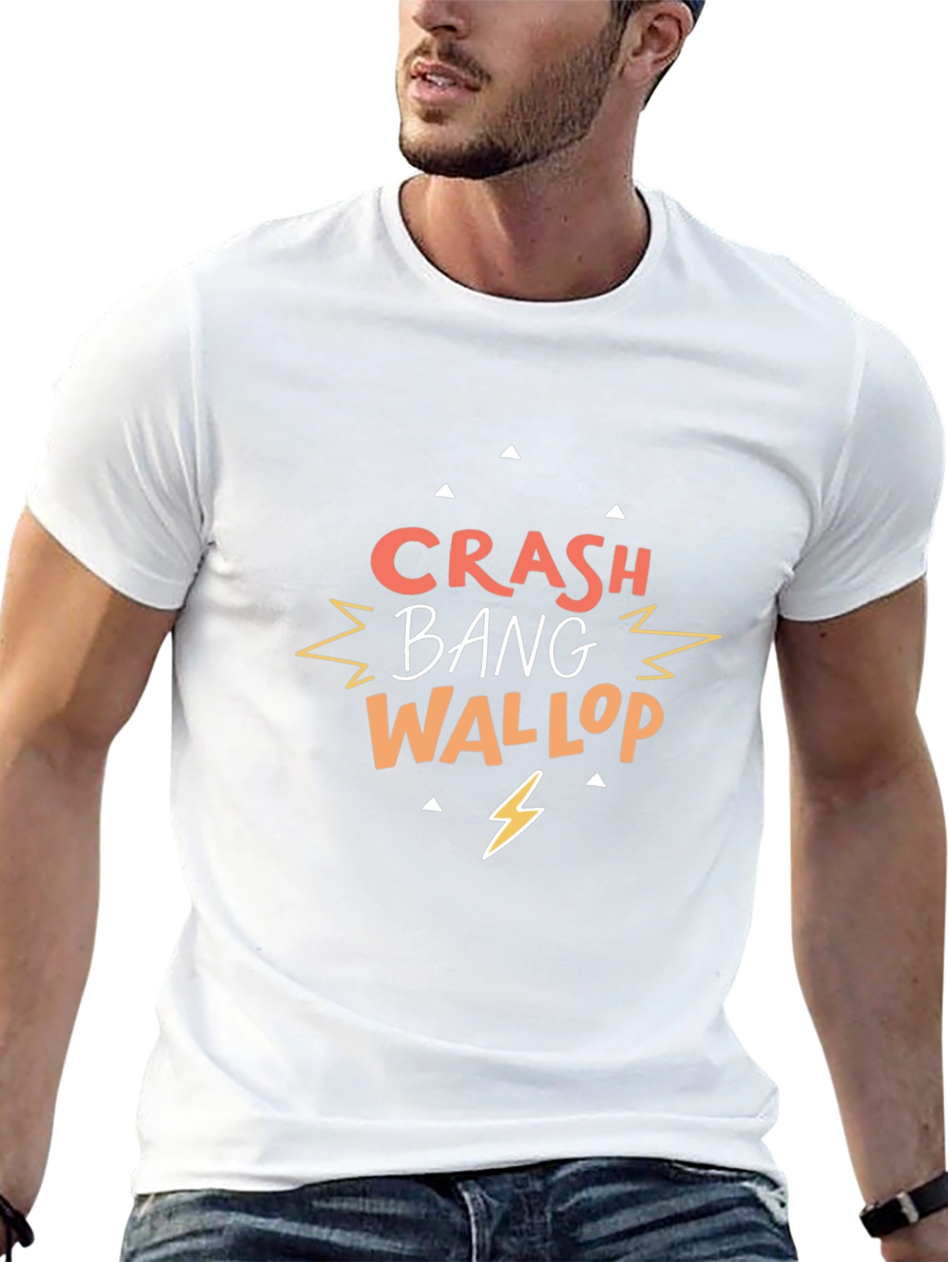 Crash Bang Wallop Graphic Tee - Mens Black T-Shirt