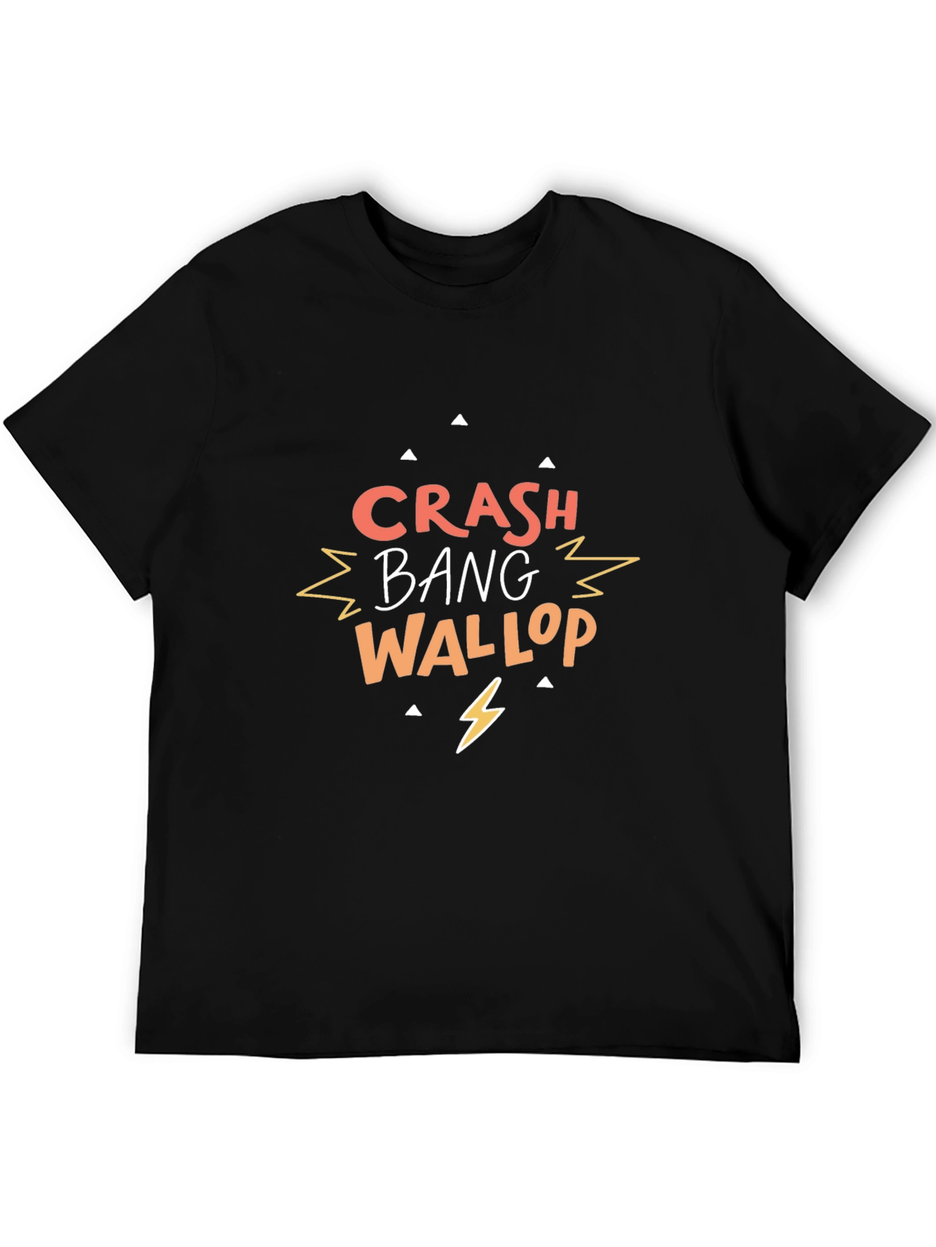 Crash Bang Wallop Graphic Tee - Mens Black T-Shirt