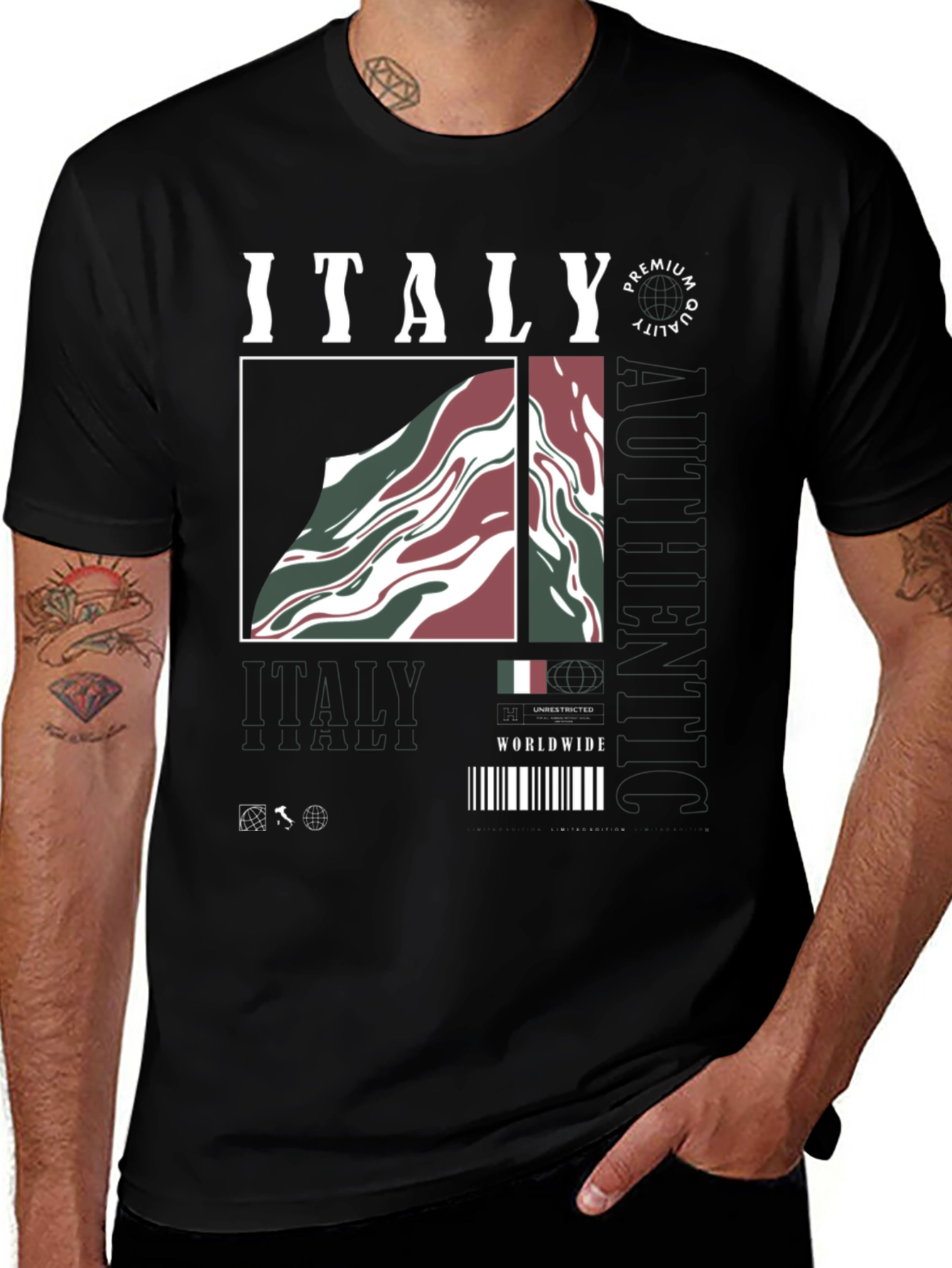 Italy Premium Quality Graphic Tee