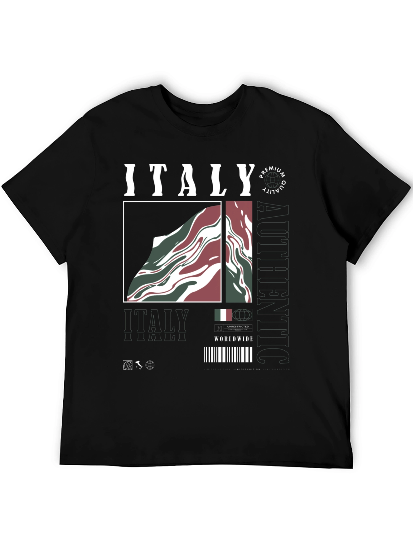 Italy Premium Quality Graphic Tee