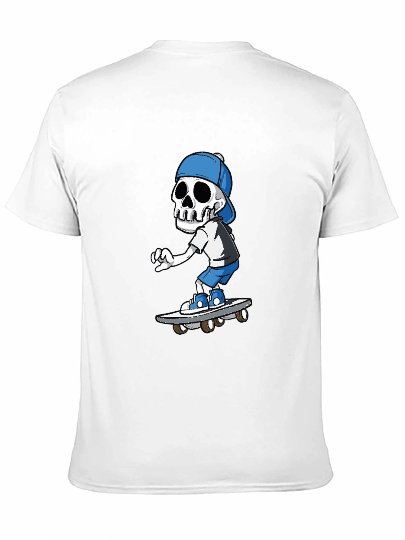 Skeleton Skateboarder Graphic T-Shirt