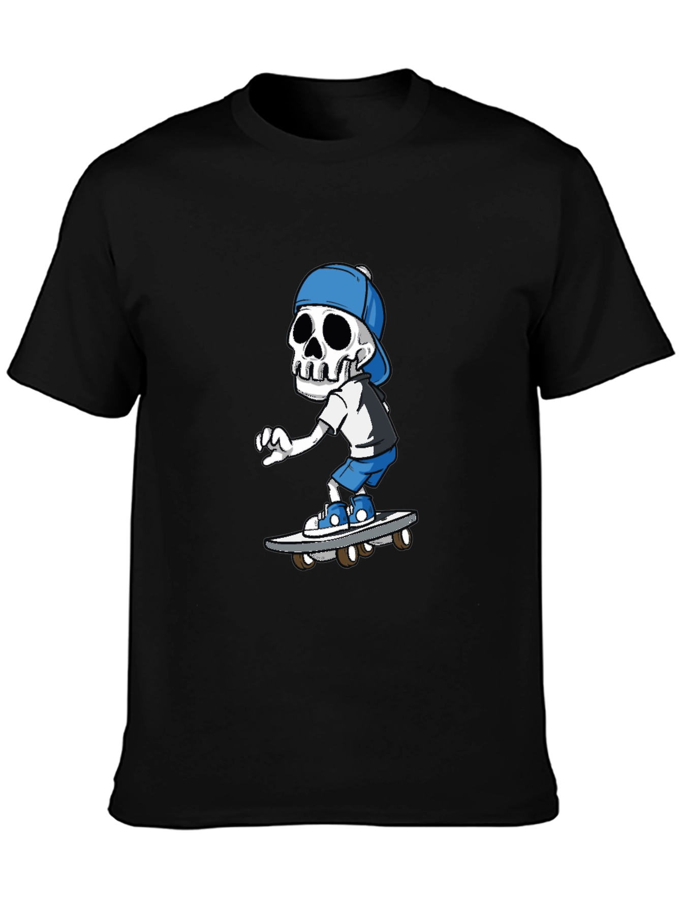 Skeleton Skateboarder Graphic T-Shirt