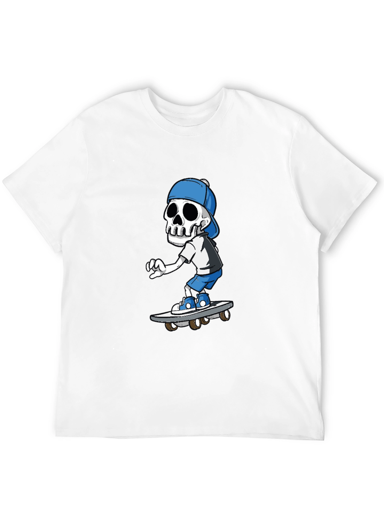 Skeleton Skateboarder Graphic T-Shirt