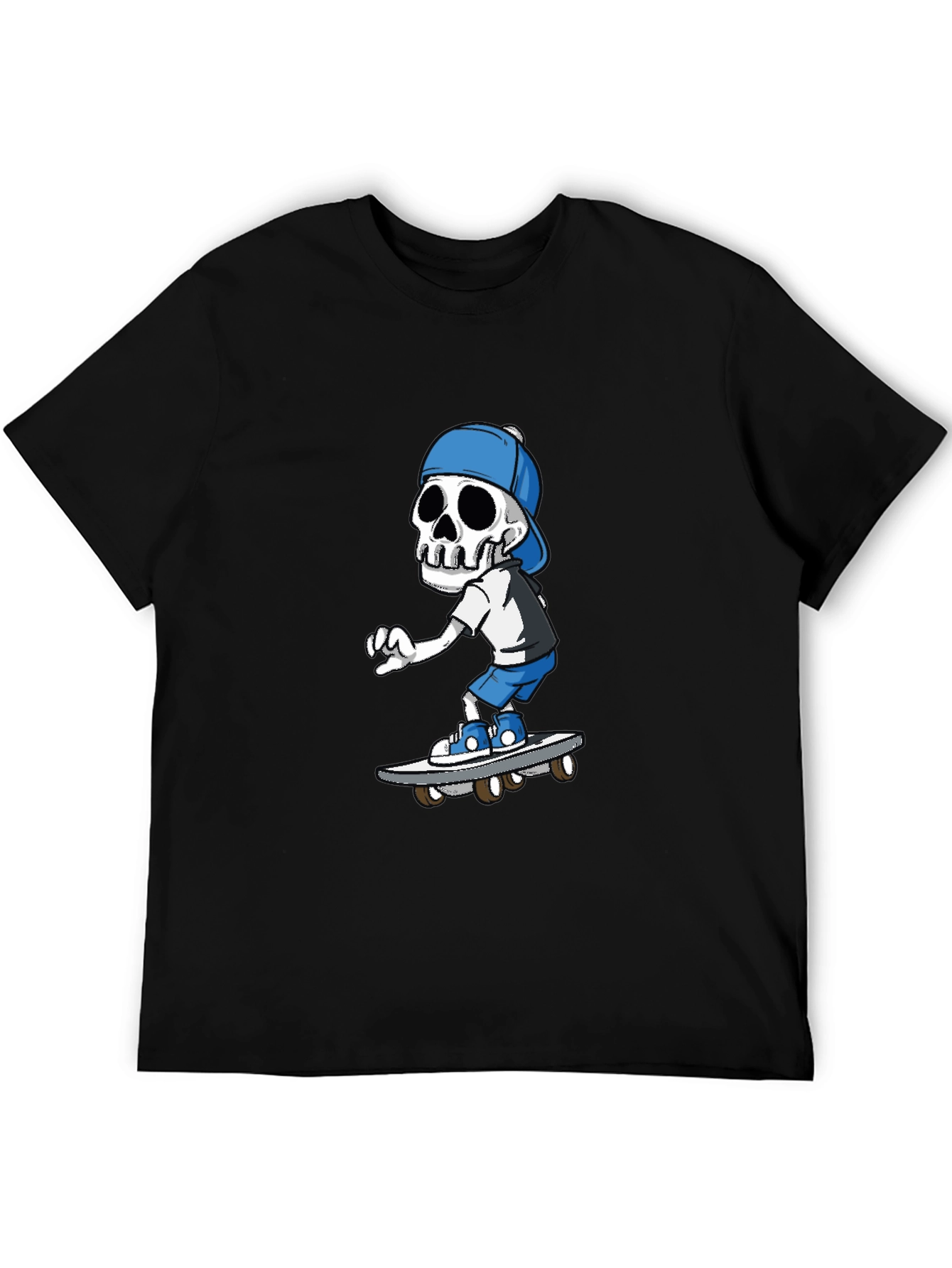 Skeleton Skateboarder Graphic T-Shirt