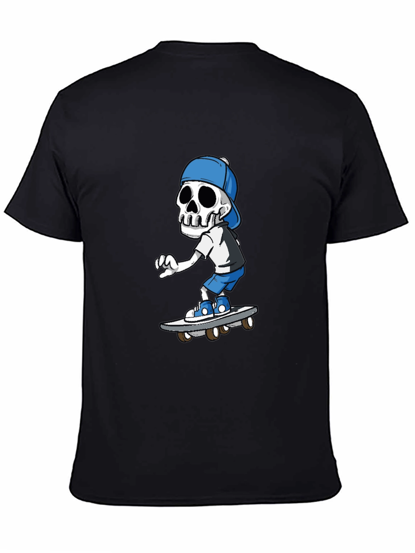 Skeleton Skateboarder Graphic T-Shirt