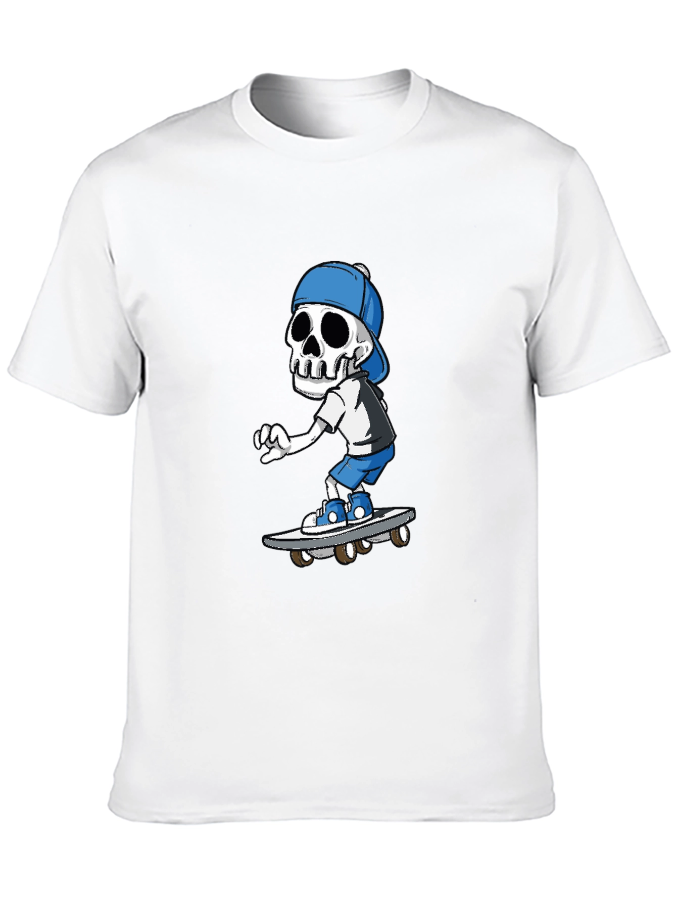 Skeleton Skateboarder Graphic T-Shirt
