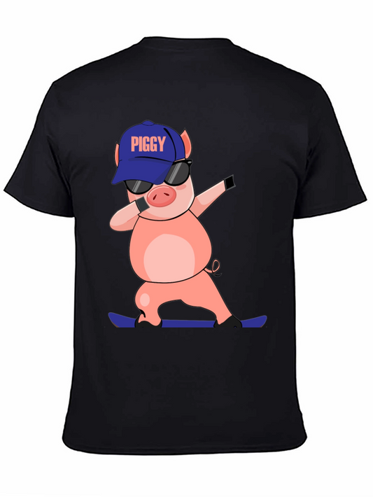 Dabbing Piggy T-Shirt - Cool Cartoon Tee
