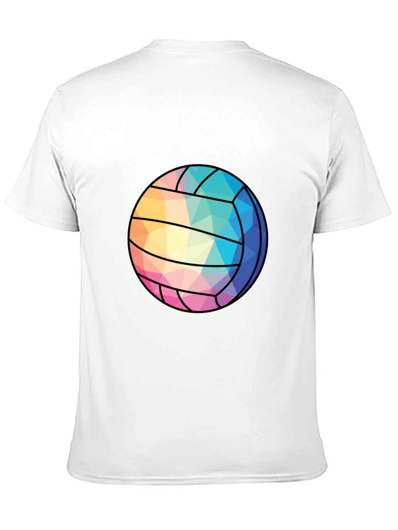 Geometric Volleyball Graphic Tee - Stylish Sportswear