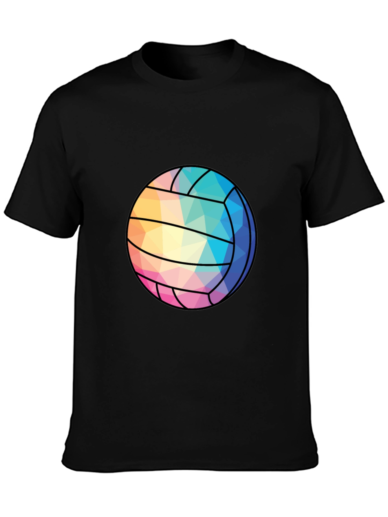 Geometric Volleyball Graphic Tee - Stylish Sportswear